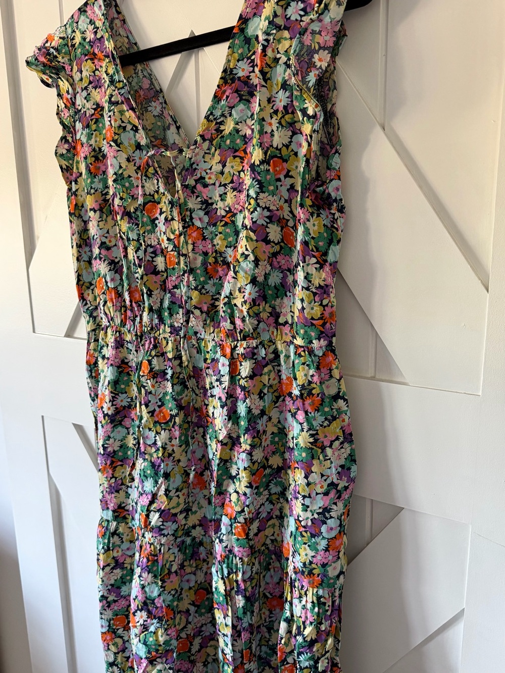 GAP Floral Ruffle Midi Dress in Multicolor - Picture 7 of 11